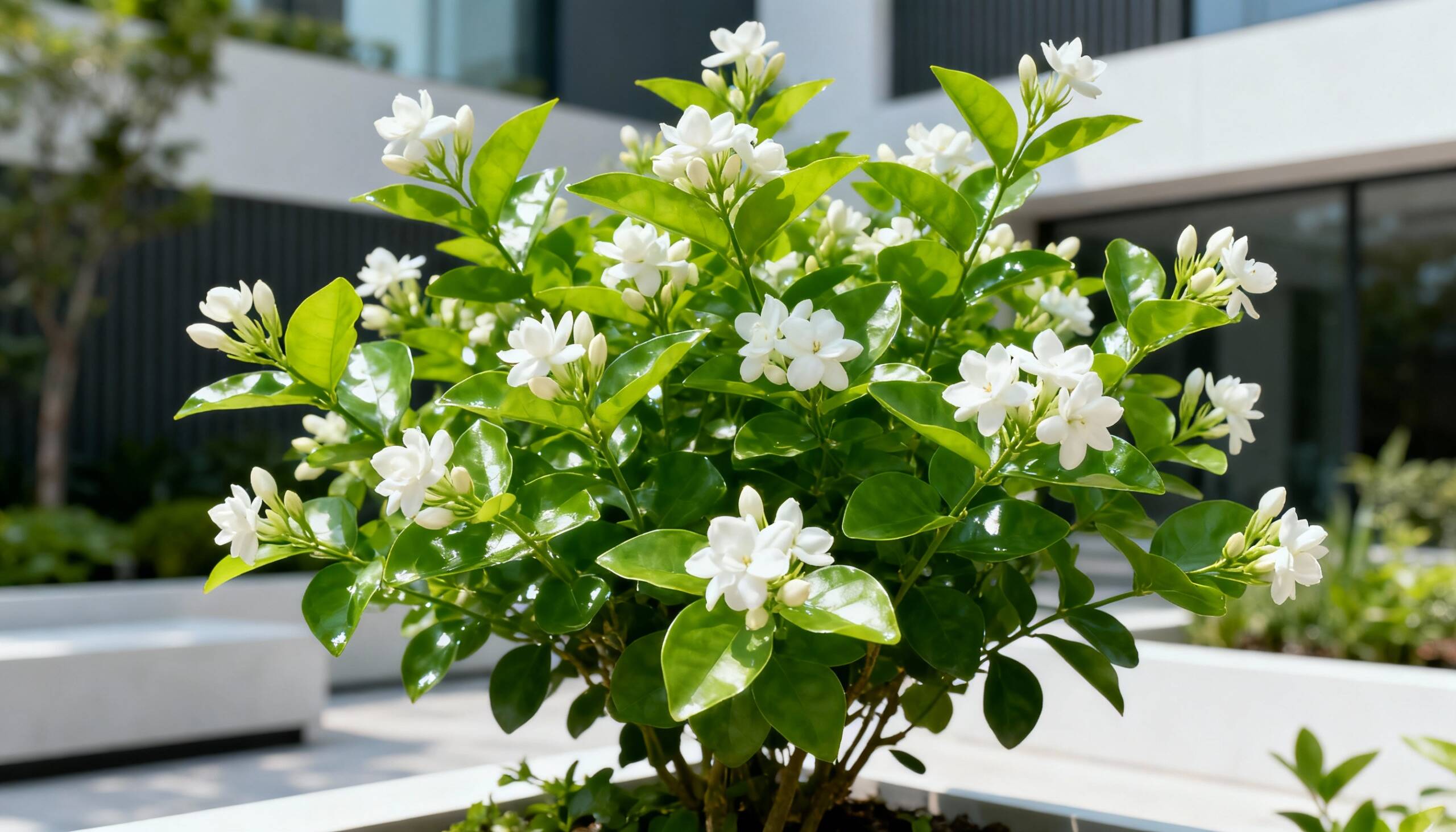 O jasmim-de-leite destaca-se por sua incrível capacidade de adaptação