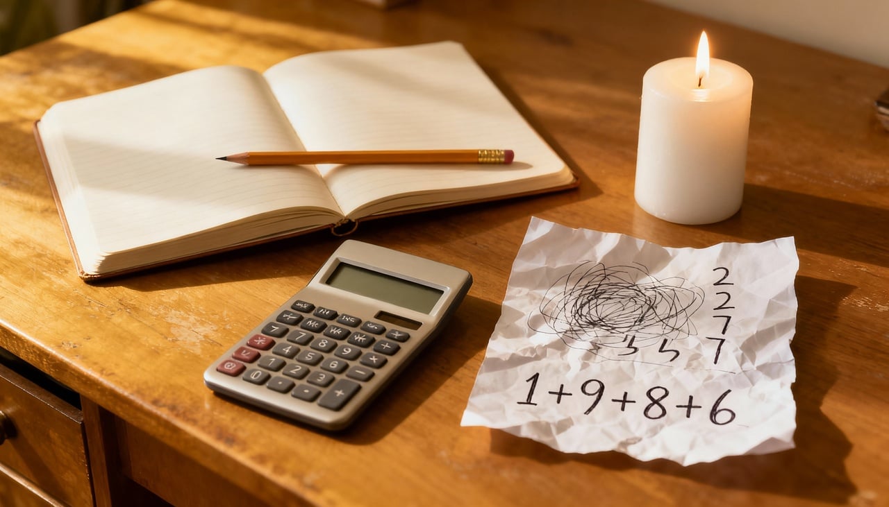 O cálculo numerológico mais popular começa com a soma dos dígitos da data de nascimento