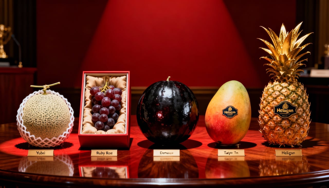 A produção de frutas de luxo envolve critérios rigorosos, tradição e inovação, sendo amplamente dominada pelo Japão