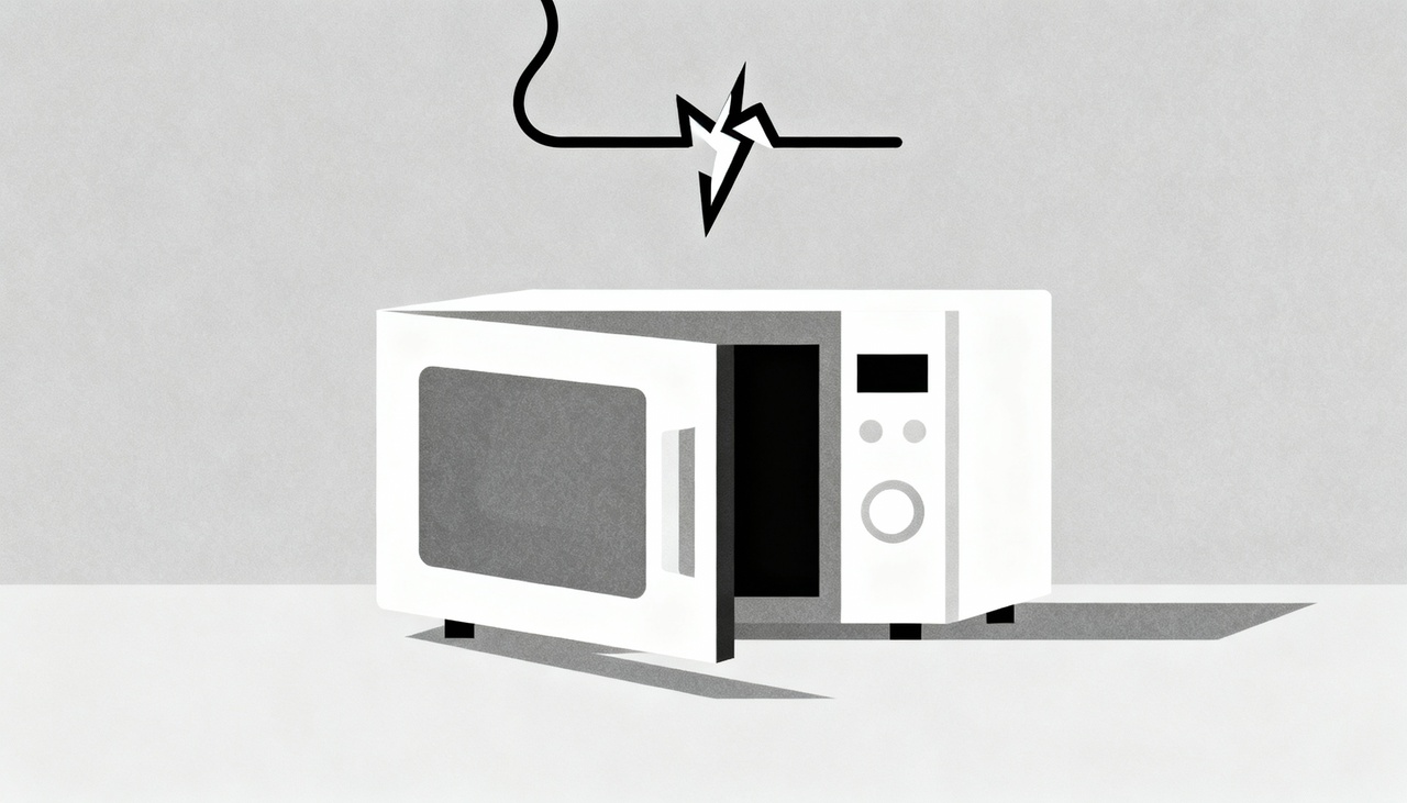 O desligamento imediato do micro-ondas ao abrir a porta ocorre devido à ação das microchaves de segurança