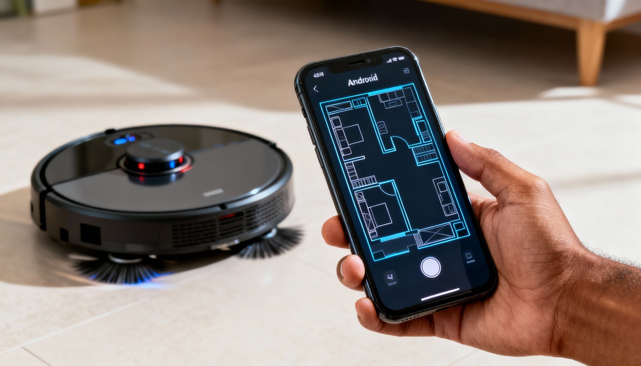 O uso do LiDAR possibilita que o aspirador emita pulsos de laser que retornam ao dispositivo após encontrar obstáculos