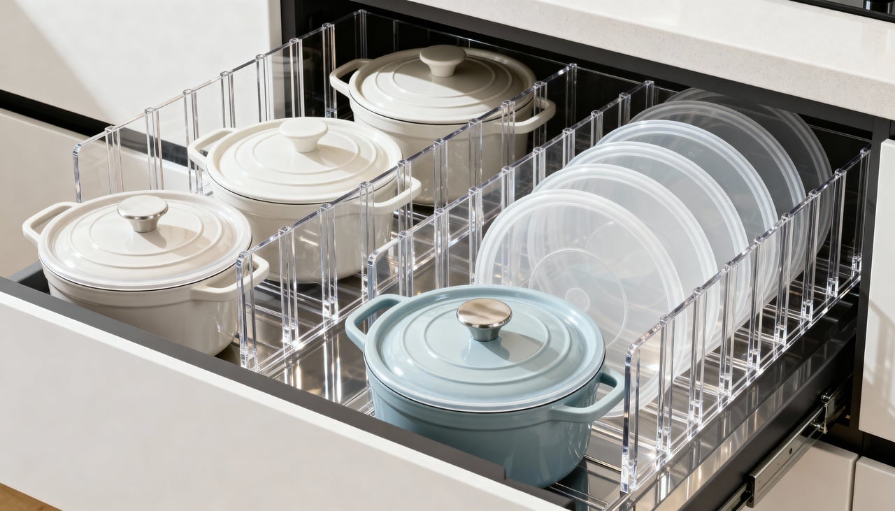 Os organizadores verticais aproveitam o espaço disponível em armários e gavetas