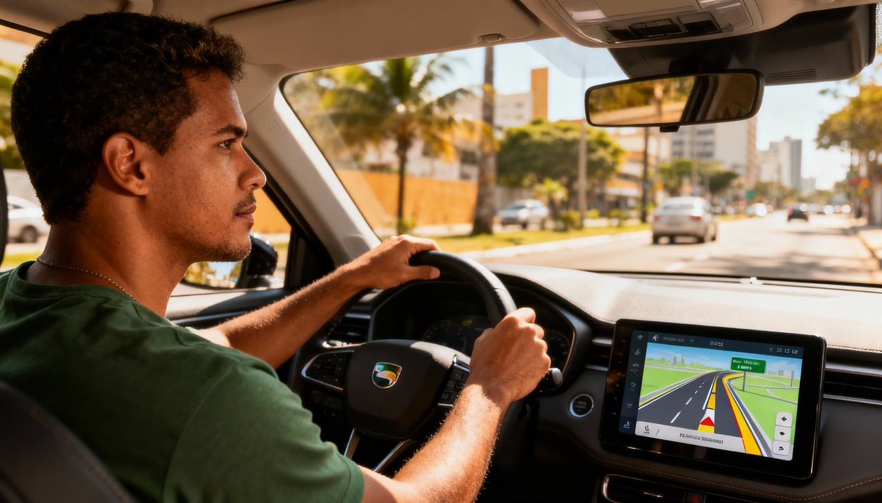 O recurso utiliza sensores e câmeras do próprio veículo, processando as informações por meio da IA Gemini