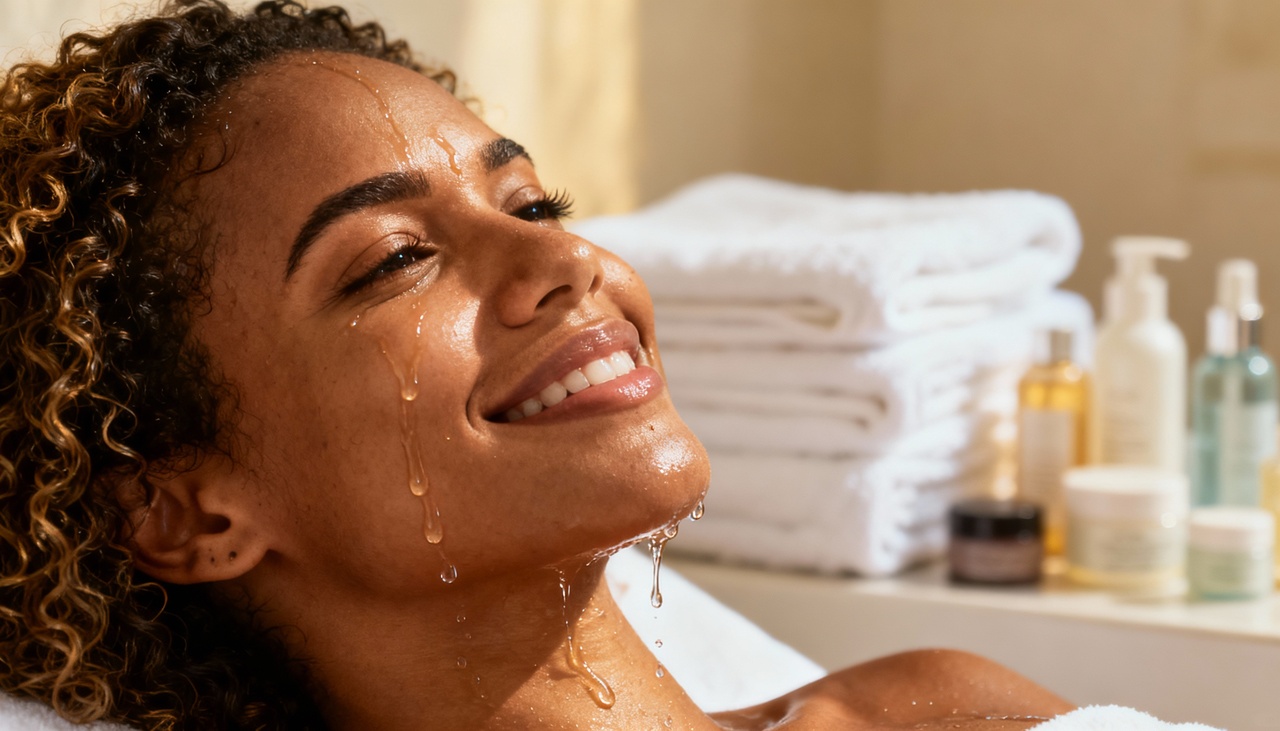 O double cleansing consiste em duas etapas sequenciais de limpeza facial