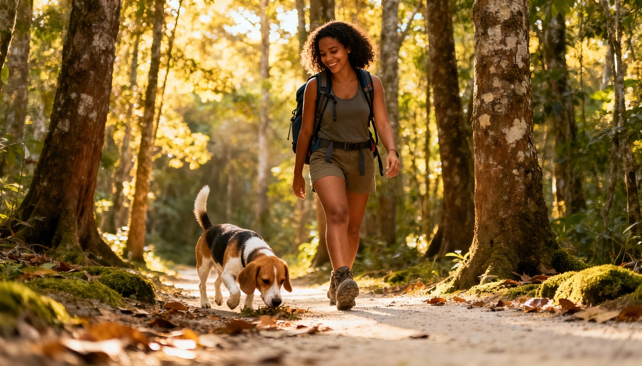 O Beagle foi originalmente criado para caça e rastreamento, o que moldou sua energia elevada e gosto por explorar