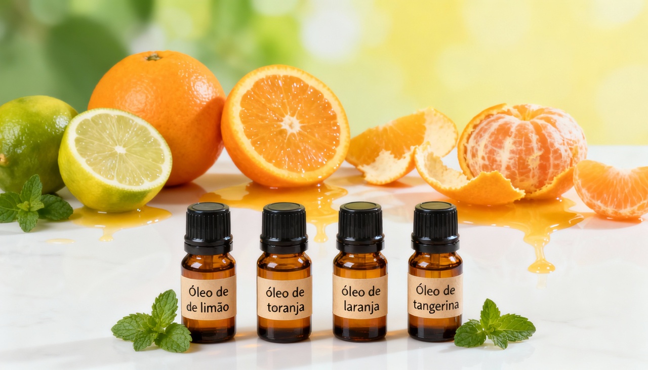 Os óleos de limão, toranja e laranja possuem altas concentrações de limoneno e outros componentes bioativos