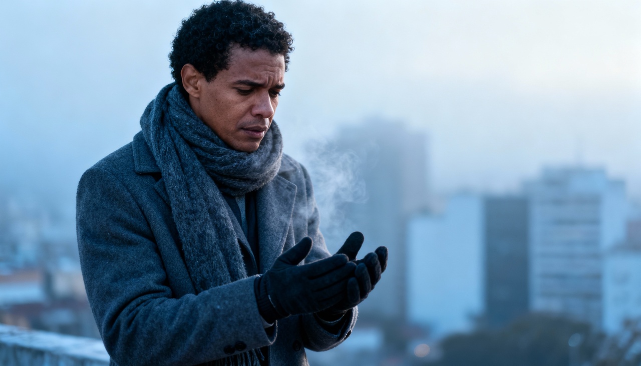 A circulação nas mãos pode ser prejudicada por fatores como artérias finas