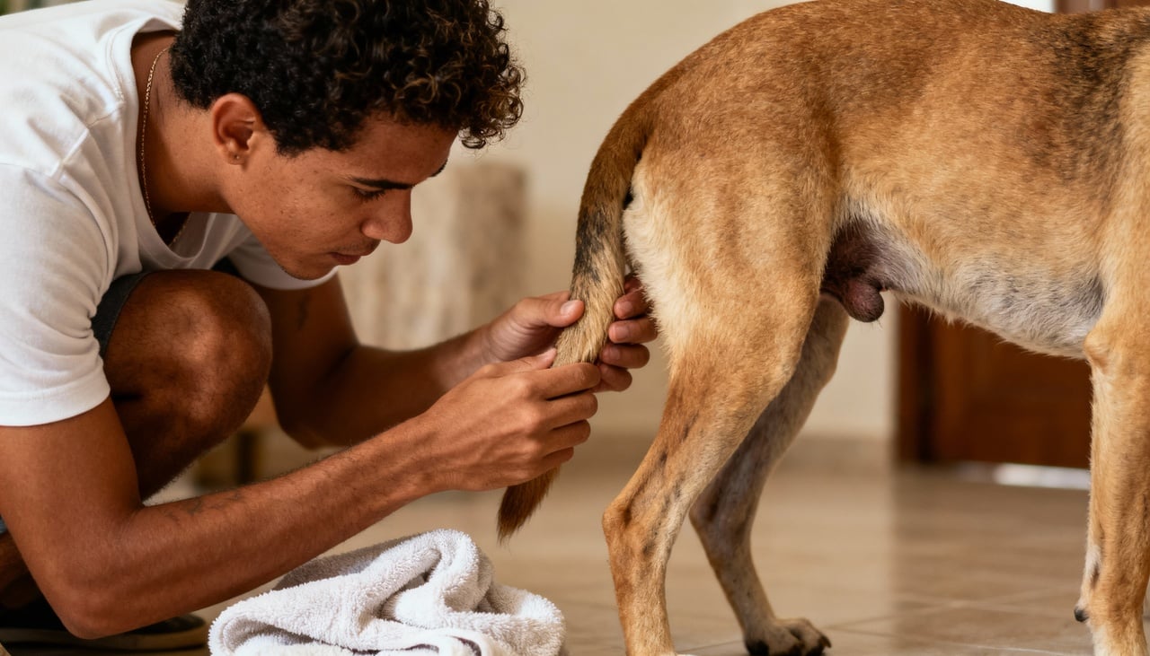 O movimento de arrastar o bumbum ocorre quando há coceira, dor ou pressão na área anal