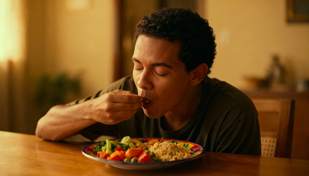 Praticar a alimentação consciente proporciona uma pausa no ritmo acelerado do dia