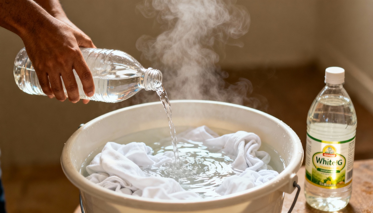 O bicarbonato equilibra a acidez acumulada nas fibras e favorece o clareamento natural da peça durante o pré-tratamento