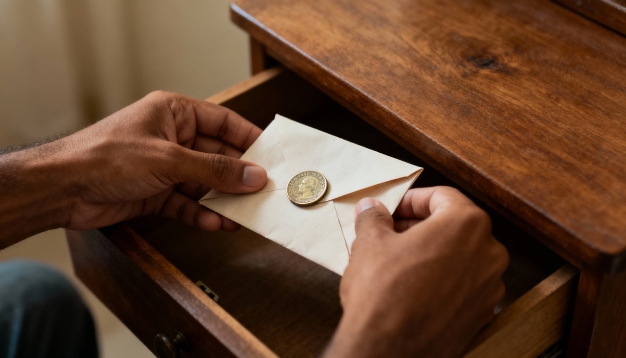 A proposta envolve usar um gesto simples para reforçar foco e clareza sobre metas materiais