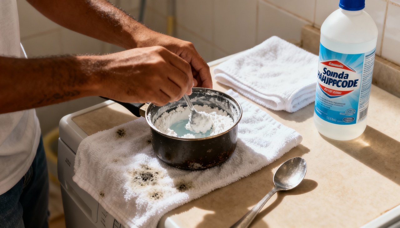 Eliminar mofo iniciante com soluções agressivas pode causar descascamento da pintura e expor resíduos químicos no ar