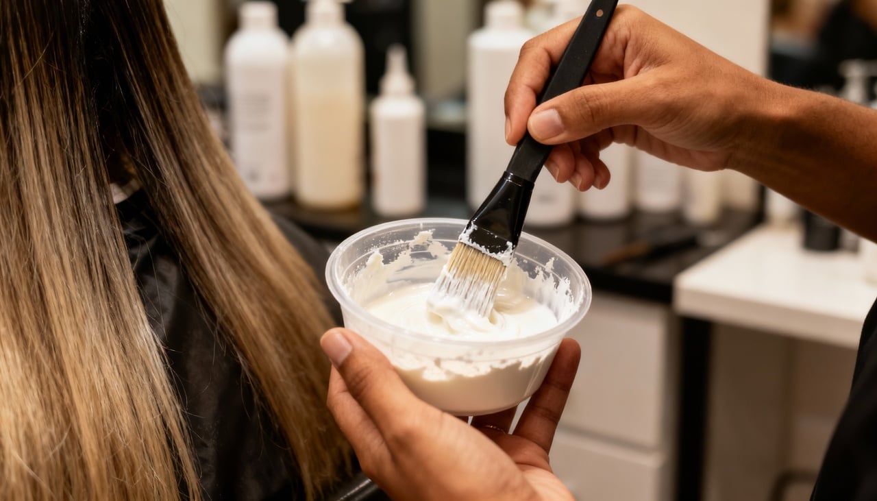 Selecionar o oxidante adequado não só determina o tom final, mas também é vital para evitar quebra