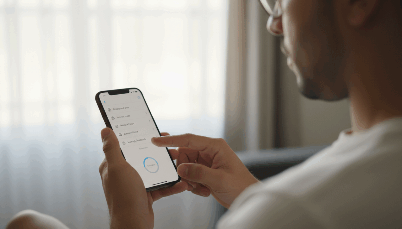 O WhatsApp oferece uma ferramenta interna de gerenciamento de armazenamento que auxilia usuários de Android e iOS