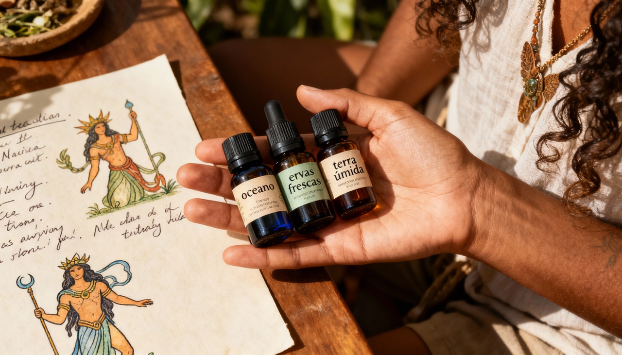 A escolha de fragrâncias adequadas ajuda a transmitir sensações ligadas a cada figura