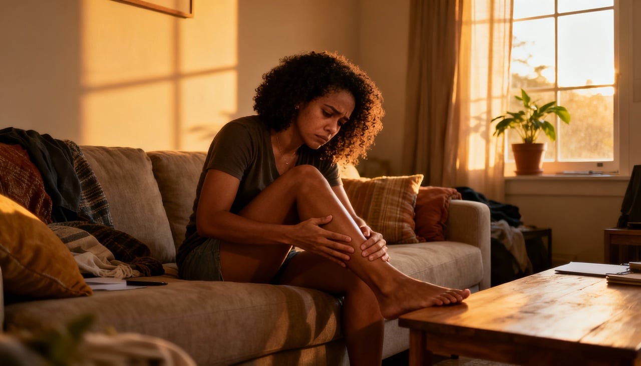 As pernas pesadas geralmente ocorrem devido ao acúmulo de sangue nas veias