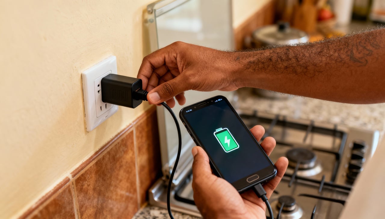 A condição de funcionamento de um carregador varia conforme a integridade da tomada e da fiação associada ao circuito