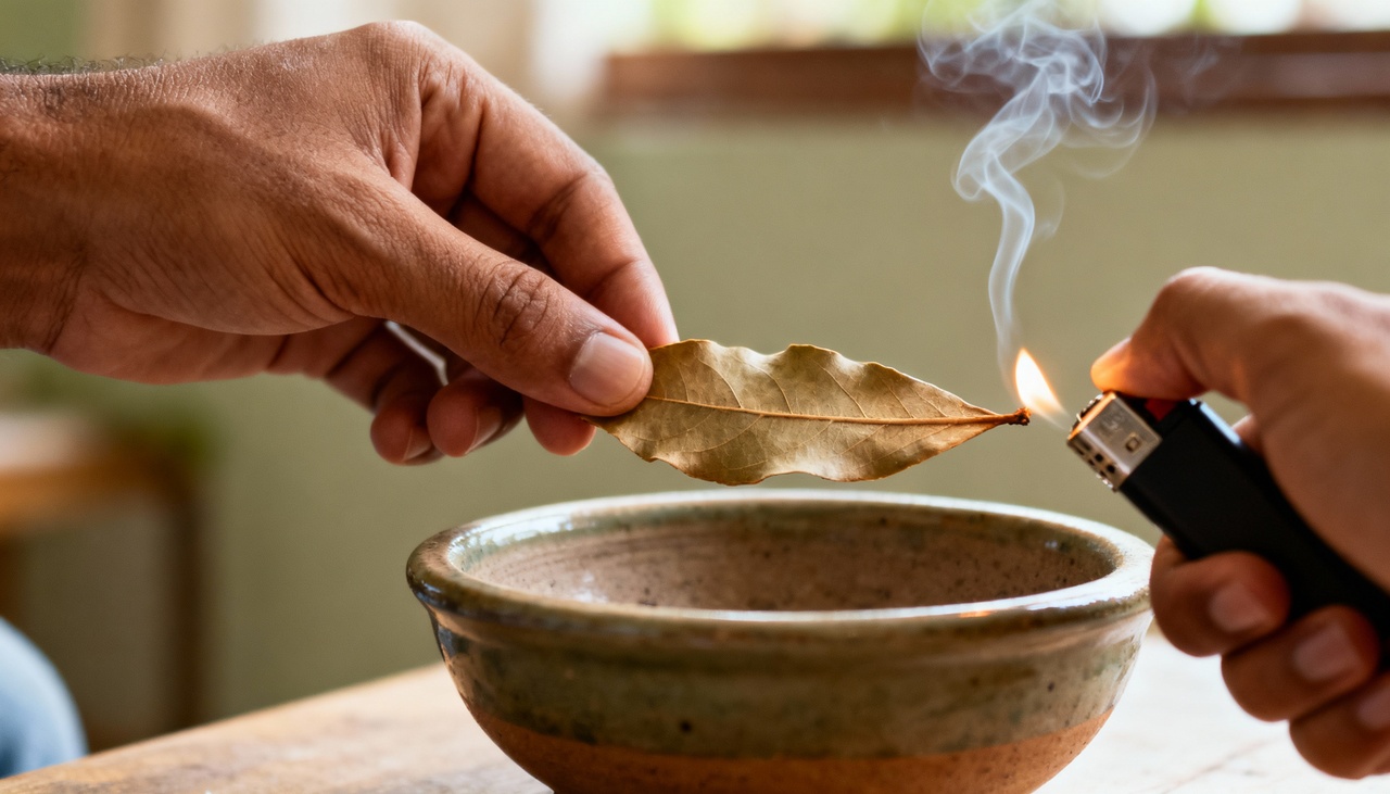 Queimar folha de louro em casa se tornou um recurso acessível para quem deseja criar um ambiente mais acolhedor