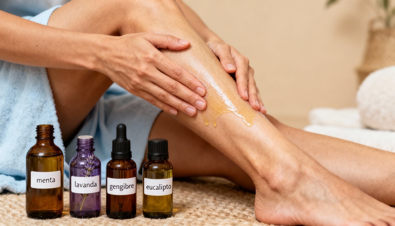 Alguns óleos essenciais, aplicados diretamente na pele com uso de óleo carreador