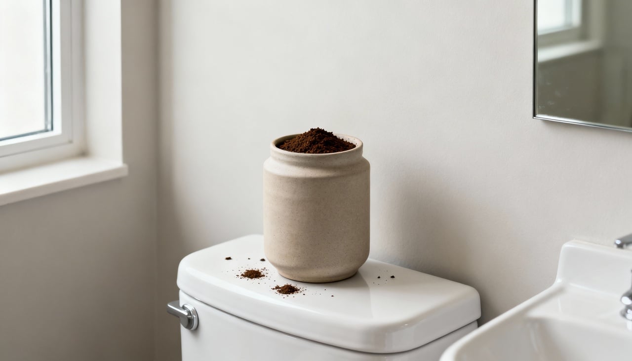 O café em pó possui propriedades capazes de absorver moléculas responsáveis pelos maus odores