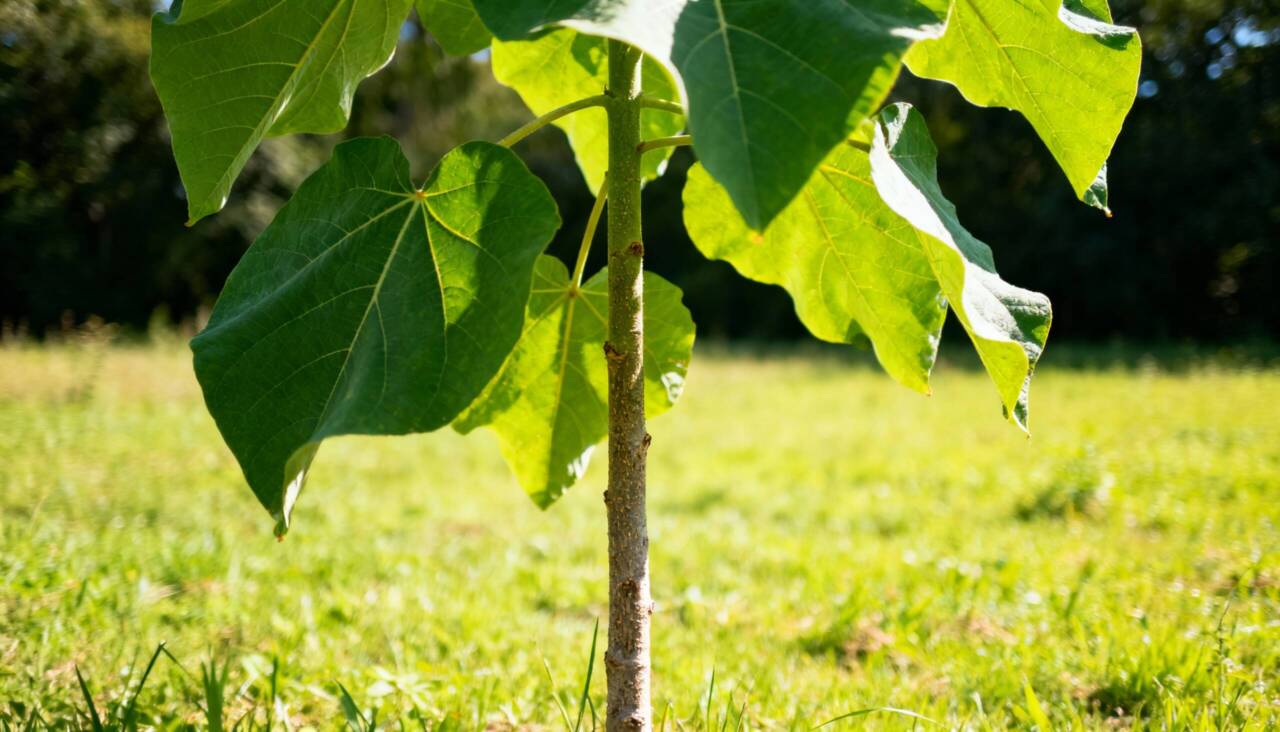 O Paulownia se destaca pela capacidade de crescimento acelerado