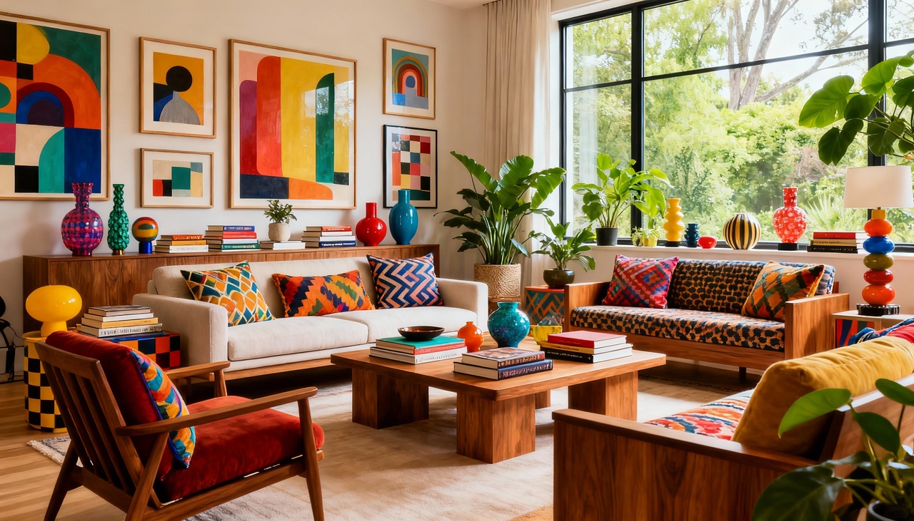 O maximalismo na decoração se destaca por sua explosão de cores