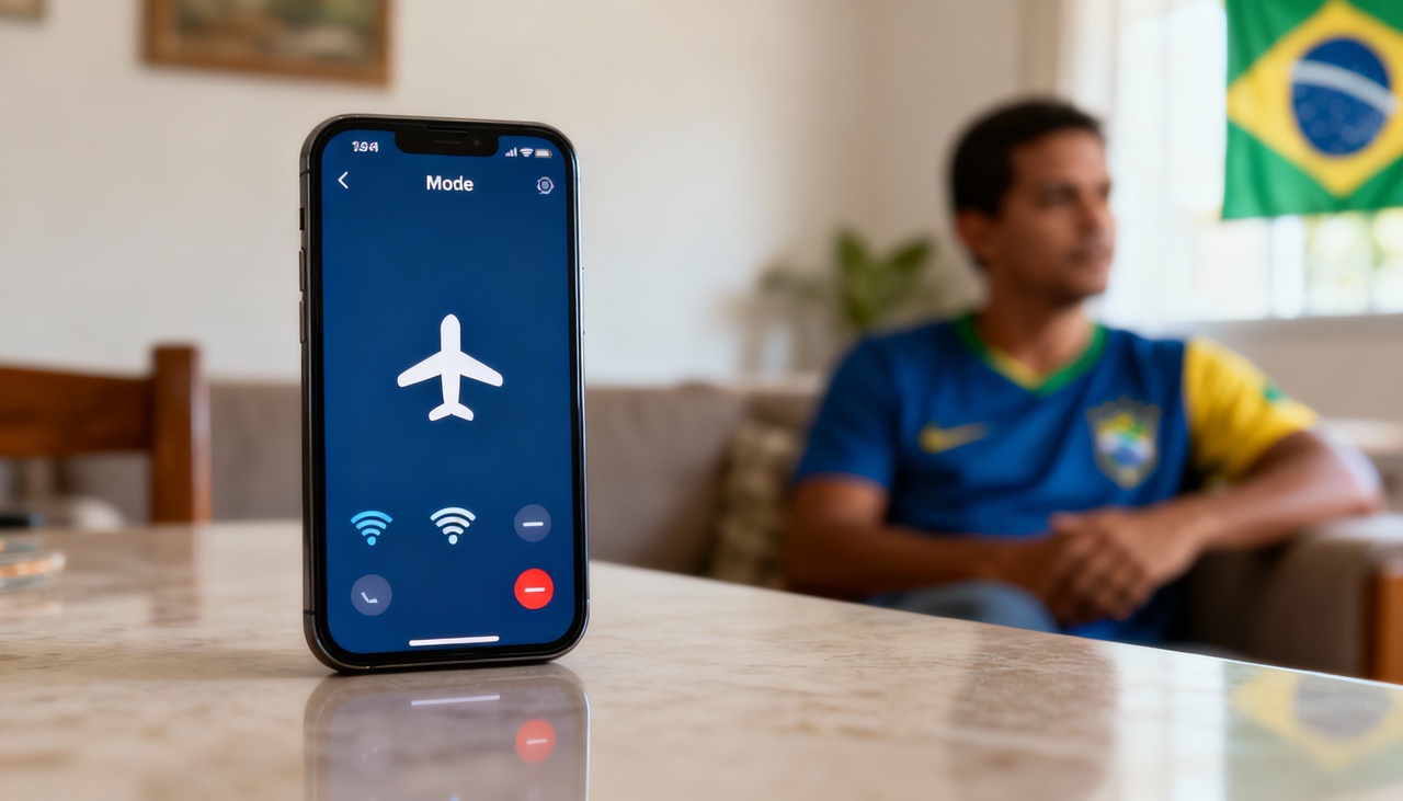 O modo avião é uma configuração criada para impedir que os aparelhos emitam sinais de comunicação por radiofrequência