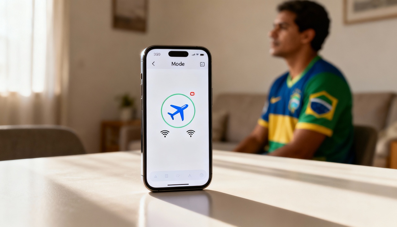O modo avião é uma configuração criada para impedir que os aparelhos emitam sinais de comunicação por radiofrequência