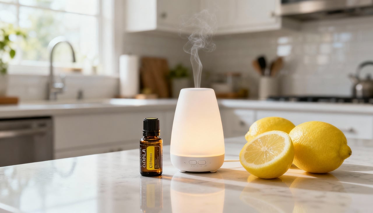 O aroma cítrico ativa o sistema olfativo, influenciando a percepção sensorial