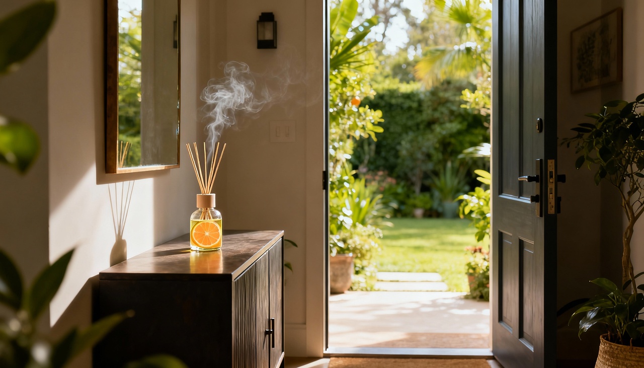 O aroma cítrico ativa o sistema olfativo, influenciando a percepção sensorial