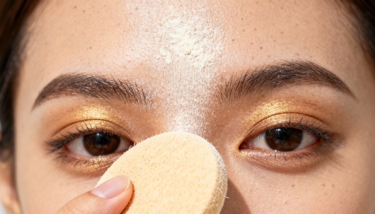 O pó de arroz se destaca por sua capacidade de absorver o excesso de oleosidade