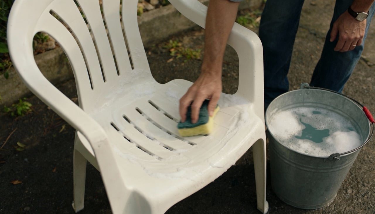 Para garantir uma limpeza eficiente e segura nas cadeiras de plástico, é essencial reunir alguns produtos acessíveis do cotidiano
