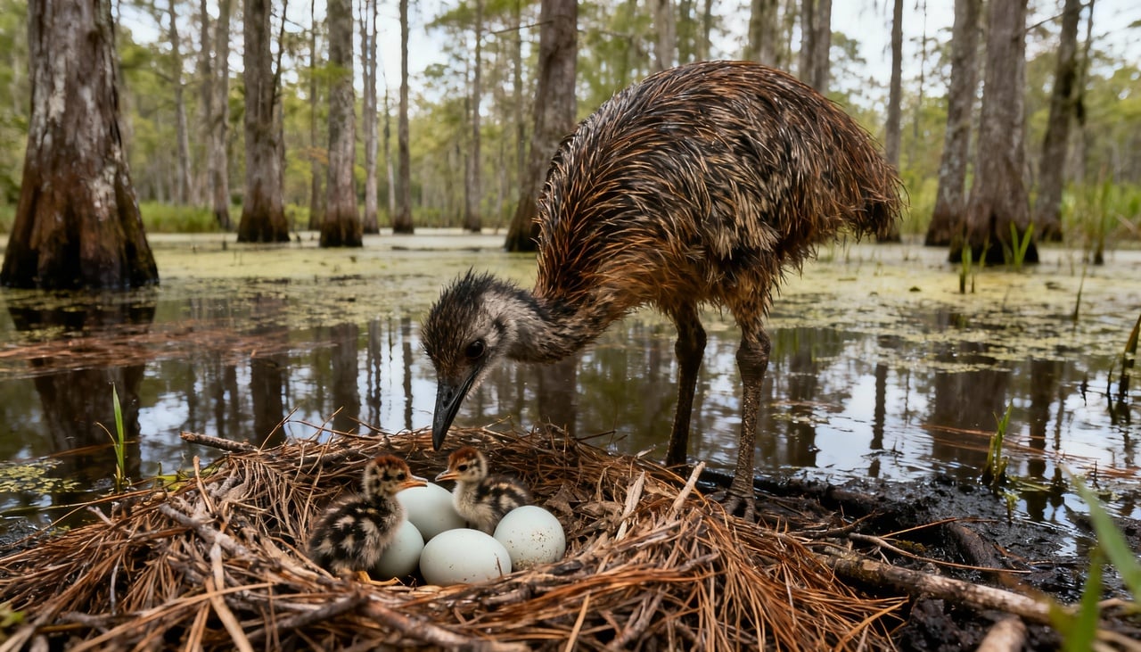 O casuar se destaca pelo tamanho e hábitos únicos