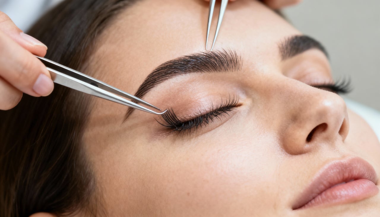 O lifting realça o formato natural dos fios usando produtos específicos que modelam e fixam cílios e sobrancelhas