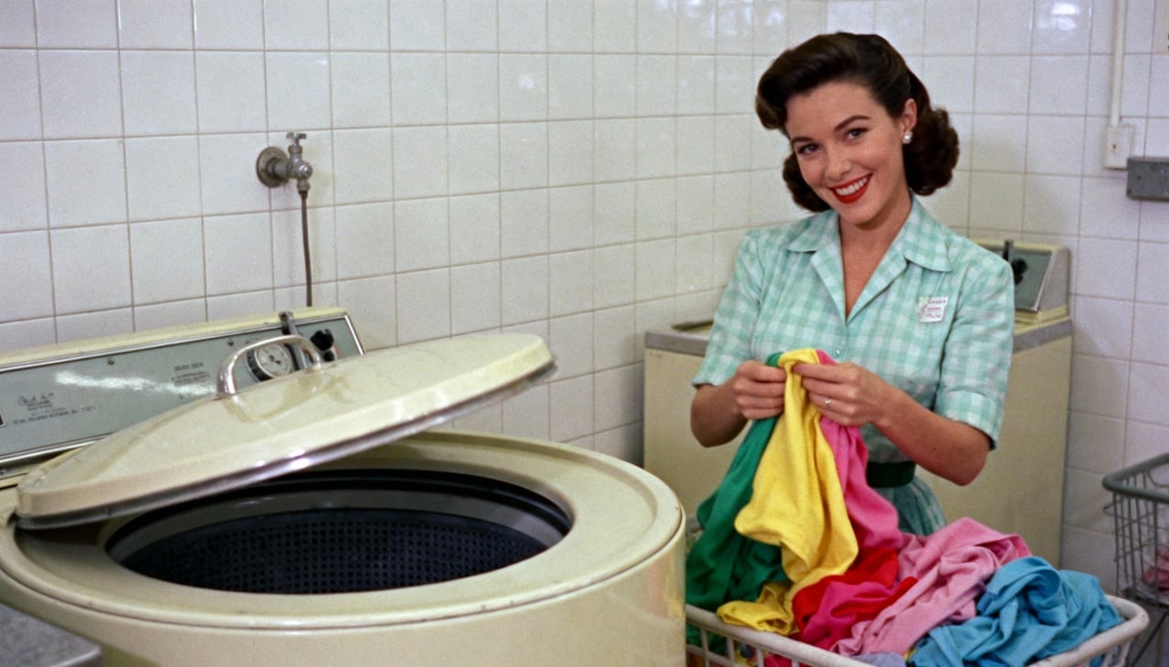 O conceito de lavar roupas de forma automática começou no fim do século XIX,