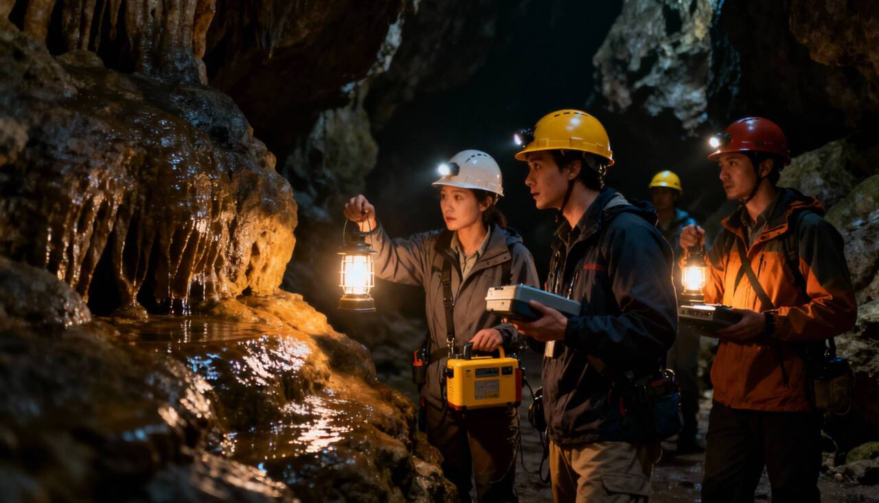 Dentro de cavernas profundas, cientistas identificaram bactérias – Imagem ilustrativa