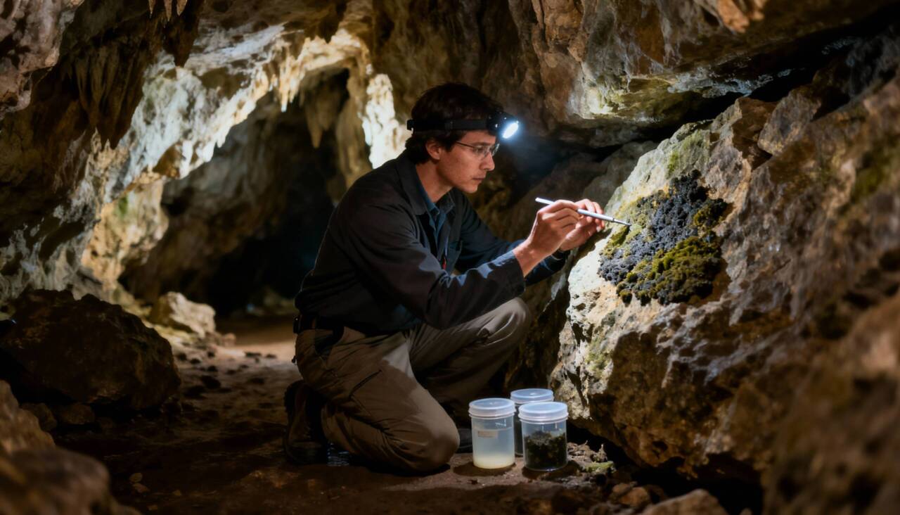 Dentro de cavernas profundas, cientistas identificaram bactérias – Imagem ilustrativa