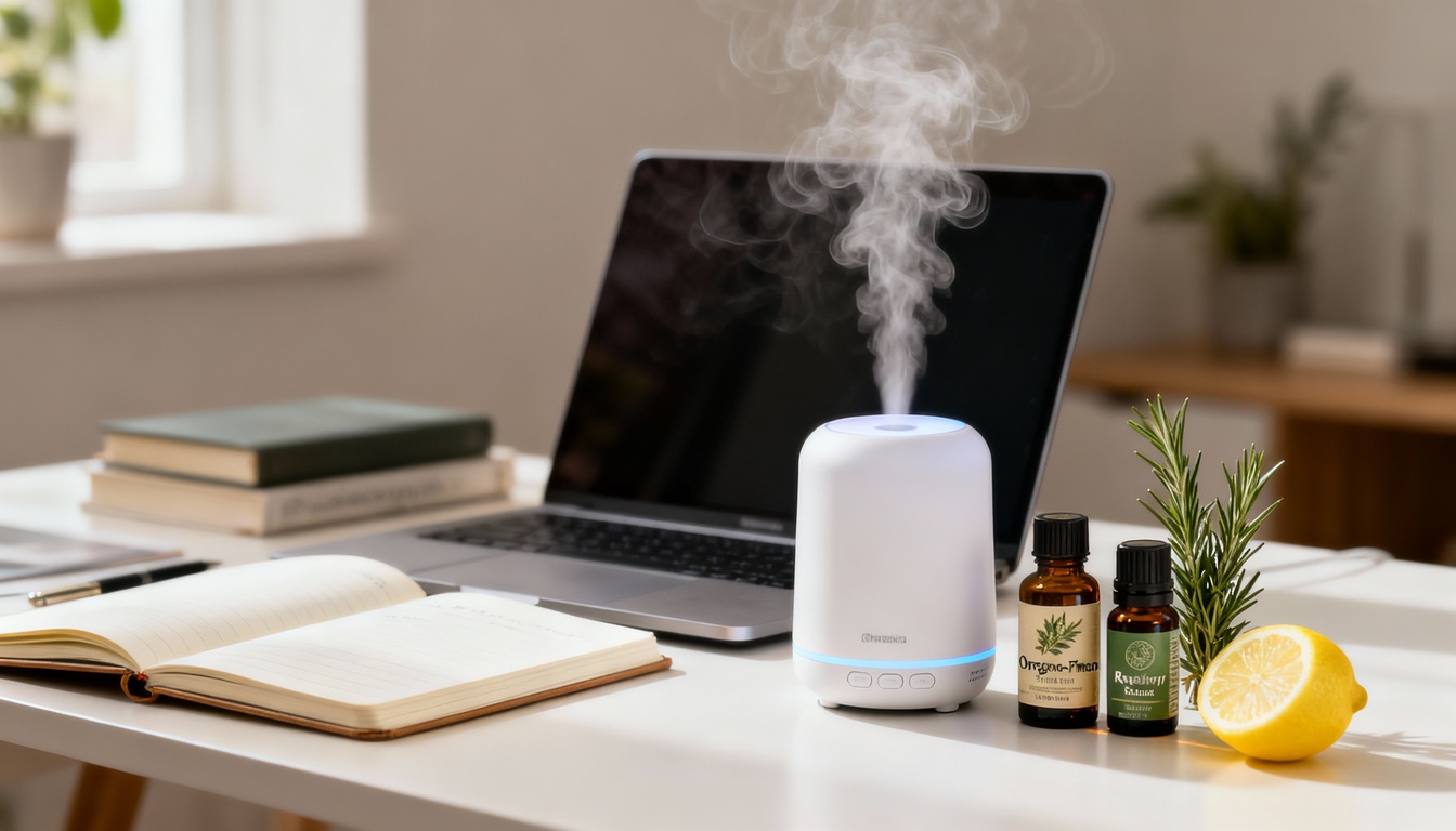 Óleos essenciais como hortelã-pimenta, alecrim e limão são reconhecidos por suas propriedades