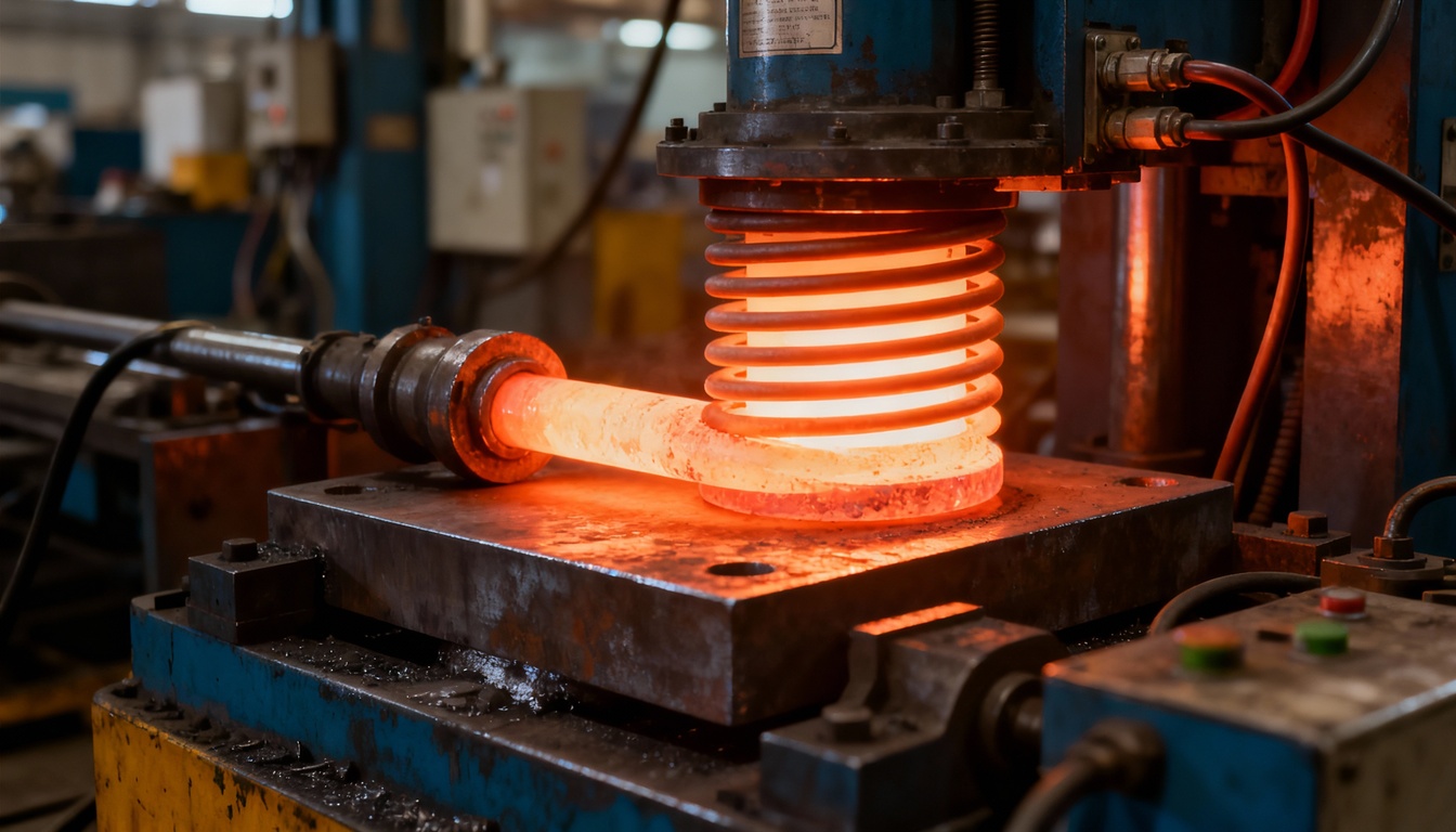 O aquecimento por indução elétrica utiliza campos magnéticos alternados capazes de gerar correntes elétricas internas nos materiais metálicos