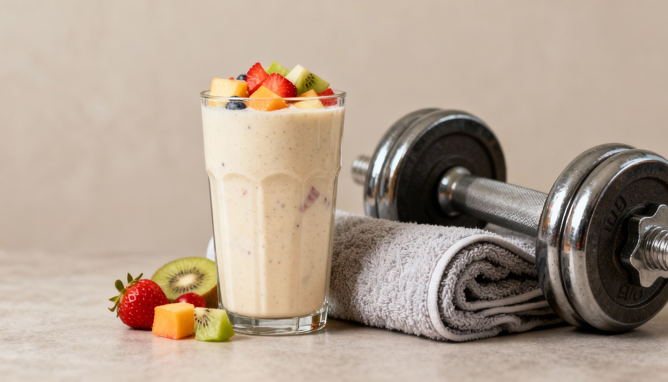 Os shakes feitos com frutas facilitam a reposição de energia e contribuem para a hidratação ao reunir carboidratos, minerais e compostos bioativos