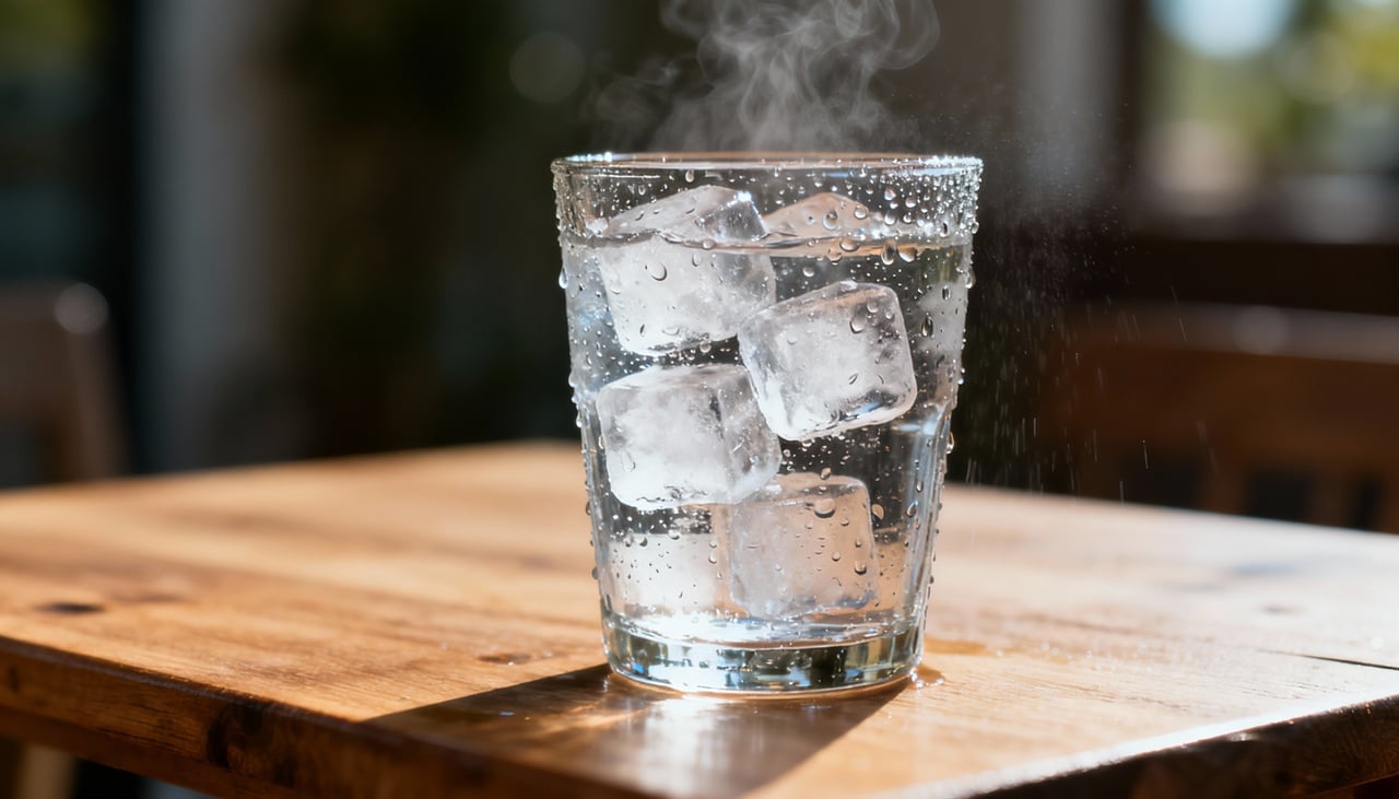 Quando a água fria é ingerida, o corpo precisa trabalhar para equilibrar a temperatura interna,