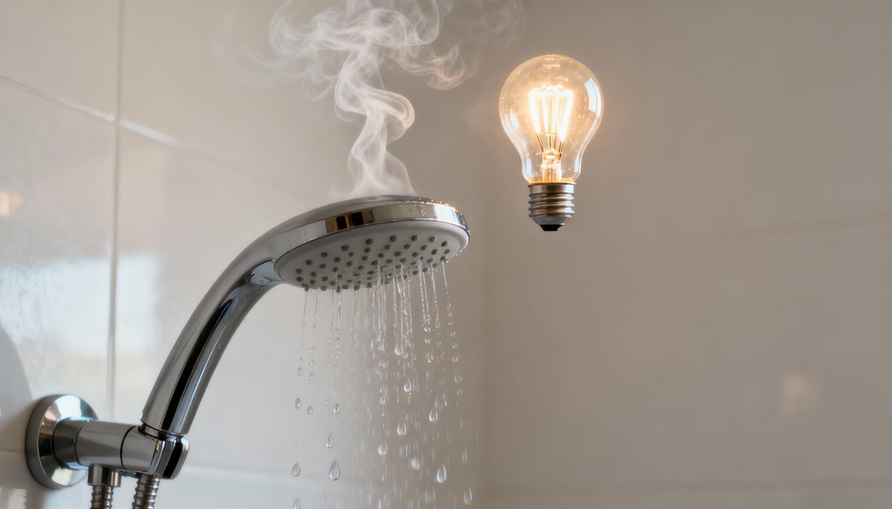 Quando tomamos banho, especialmente com água quente, o corpo sente um relaxamento físico e mental