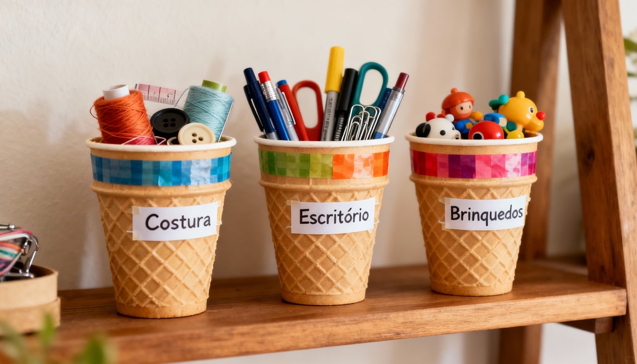 Reutilizar potes plásticos diminui a quantidade de resíduos descartados