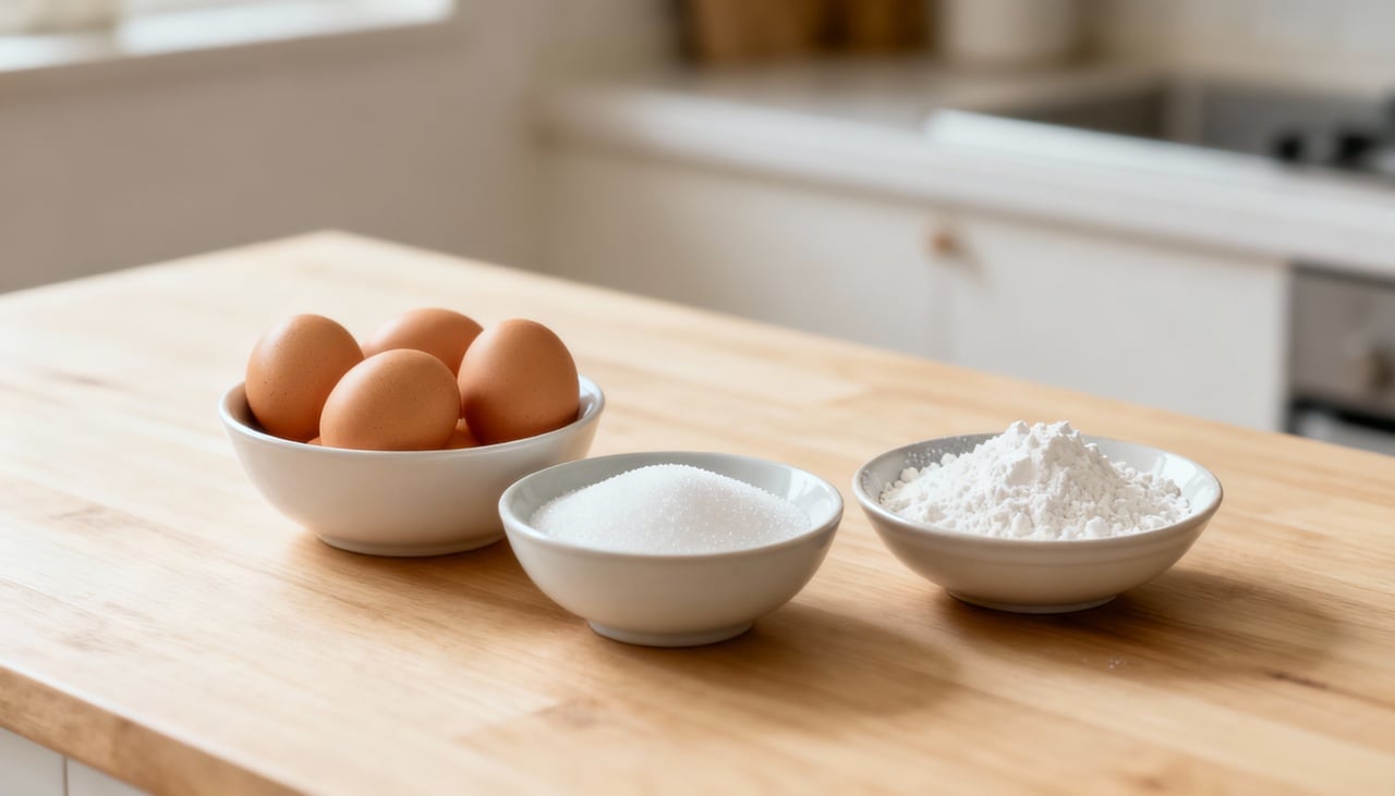 O bolo que se destaca pela leveza e facilidade leva ovos, açúcar e amido de milho