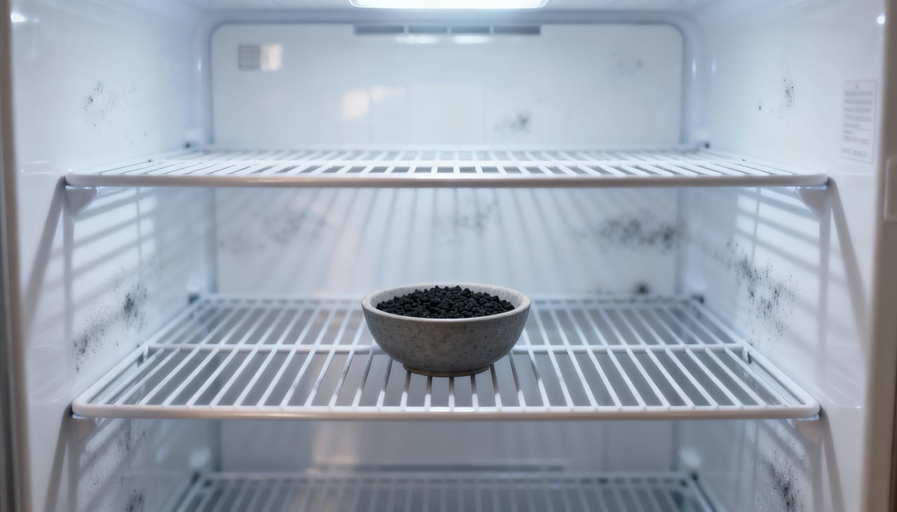 Durante o congelamento, a chamada rejeição de sal concentra moléculas orgânicas voláteis, que acabam escapando das embalagens e circulando dentro do aparelho