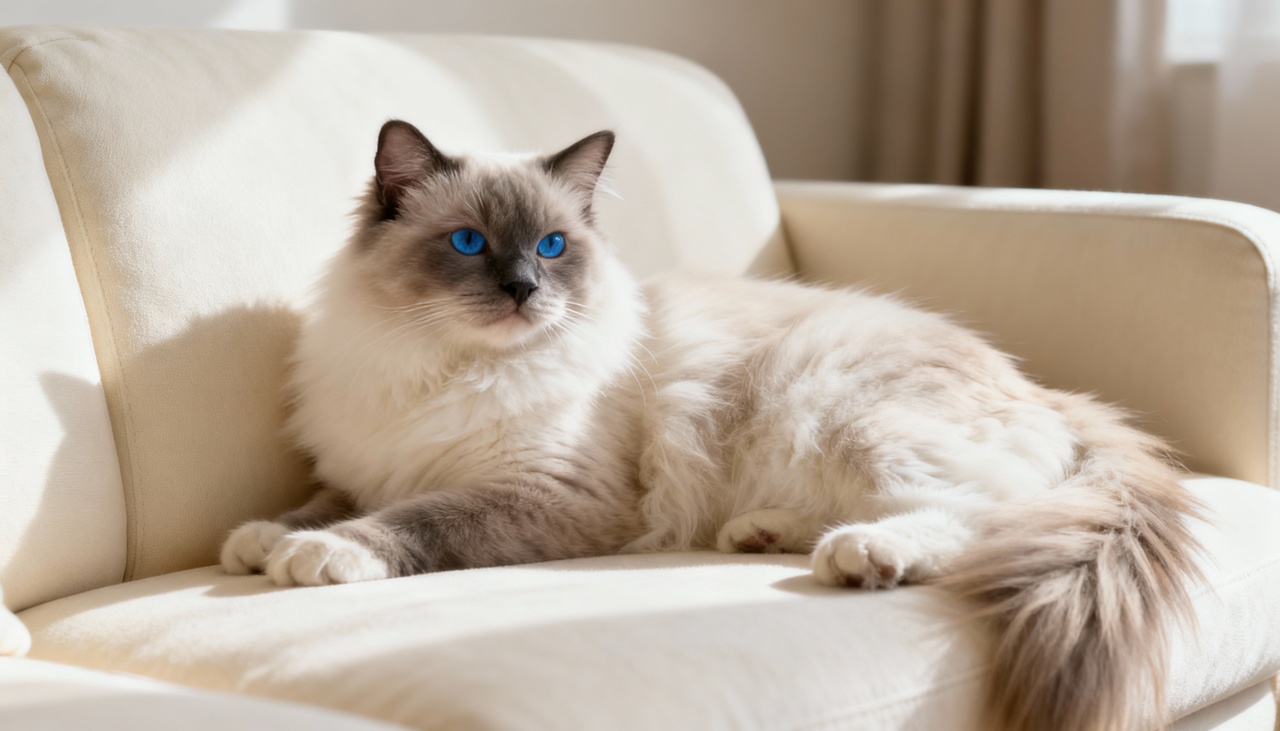 O Ragdoll se diferencia por sua paciência, personalidade mansa e facilidade de adaptação à rotina doméstica