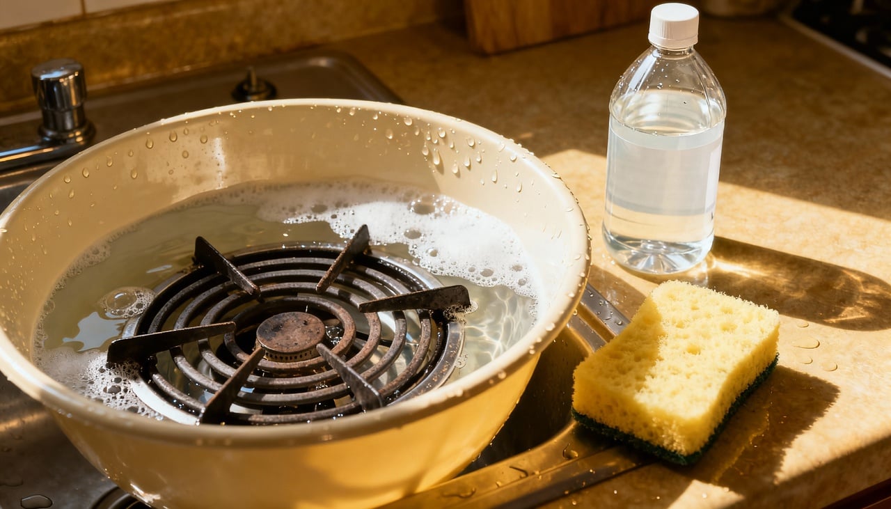 Grade de fogão suja é resultado da combinação de respingos de gordura