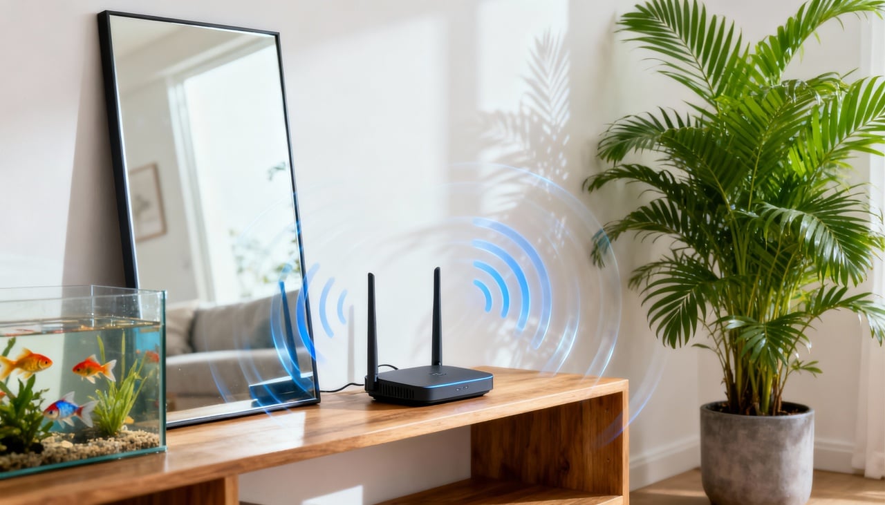 O funcionamento do wi-fi depende da transmissão de radiofrequências que atravessam os ambientes