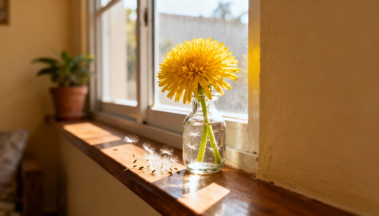 O nome dente-de-leão faz referência ao formato recortado de suas folhas, lembrando uma juba de leão