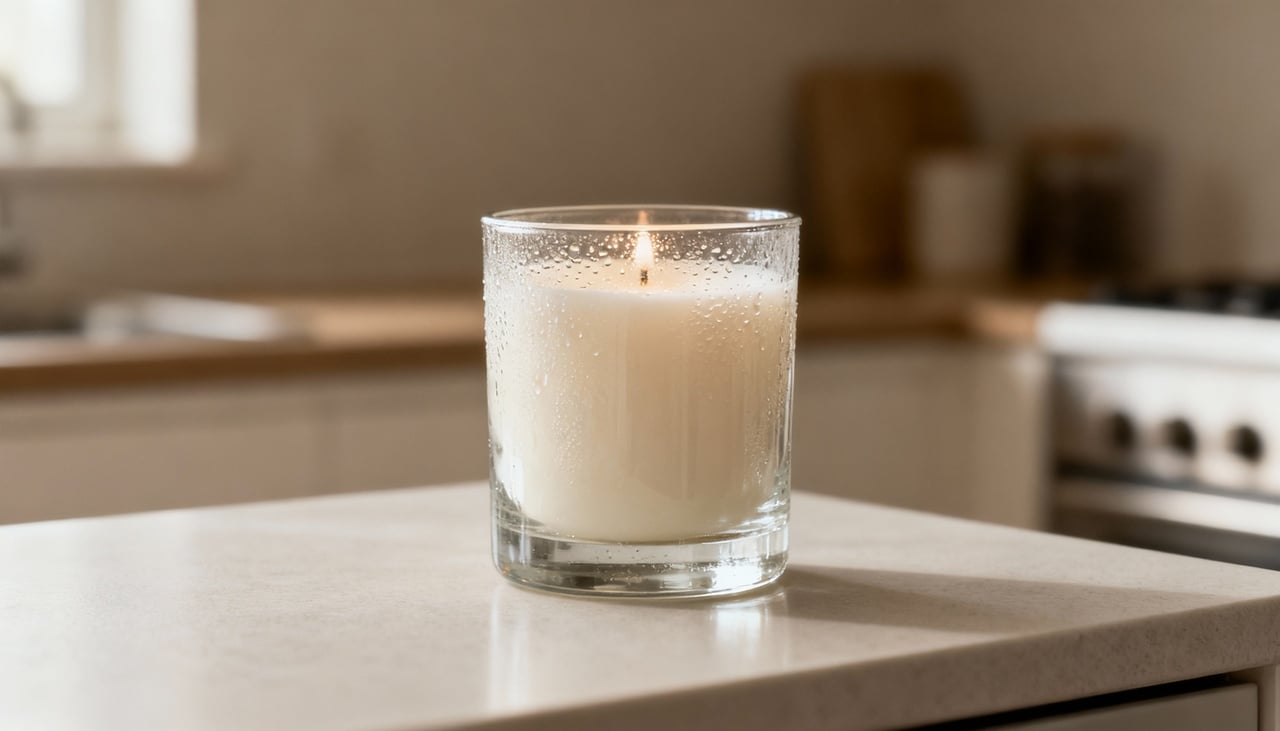 Levar uma vela aromática ao freezer faz com que o frio atue diretamente sobre a cera, endurecendo-a de forma significativa